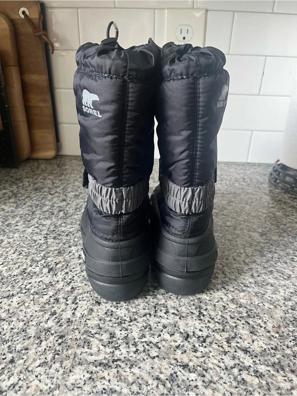 Sorel Black Kids Winter Flurry Boots